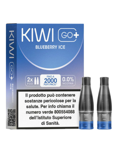 KIWI GO + POD - BLUEBERRY ICE 0 MG/ML