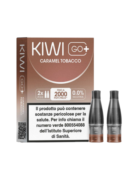 KIWI GO + POD - CARAMEL TOBACCO 0 MG/ML