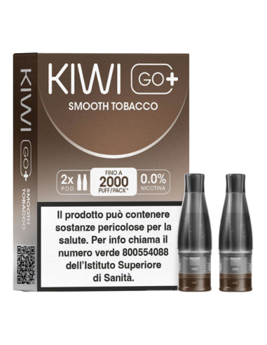 KIWI GO + POD - SMOOTH TOBACCO 0 MG/ML