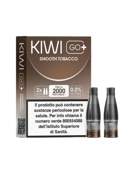 KIWI GO + POD - SMOOTH TOBACCO 0 MG/ML